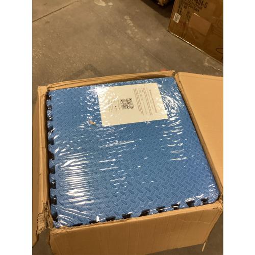 Fitvids Puzzle Exercise Gym Flooring Mat, High-Density EVA Interlocking Tiles Workout Mat for Home Gym, Fitness Equipment, MMA, Gymnastics, Shock-Absorbing Exercise Mat