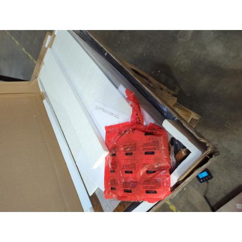 VASAGLE Bar Table, Narrow Long Kitchen Dining Table, Sturdy Metal Frame, Industrial, 15.7 x 39.4 x 35.4 Inches, Rustic Brown and Ink Black ULBT10X