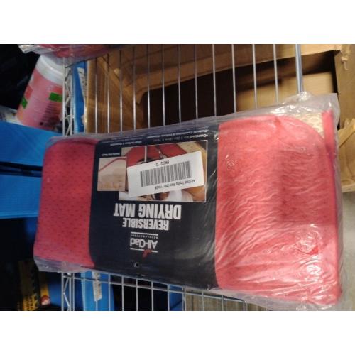 All-Clad Premium Reversible Dish Drying Mat for Kitchen: 16 x 28 Ultra-Absorbent, Long-Lasting, No Condensation, and Oversized for Large Pots and Pans - 3 Pack, Chili