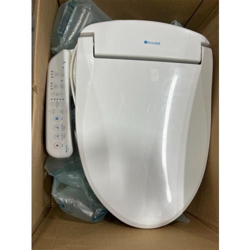 Brondell SE400-EW Swash SE400 Electric Bidet Toilet Seat With Heated Seat, Oscillating Stainless Steel Nozzle, Warm Air Dryer, Night Light, Gentle Close Lid, White Side Arm Control, Elongated