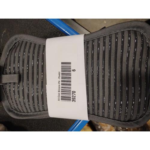 All-Clad Premium Pot Holder & Hot Pad: Heat Resistant to 500 Degrees - 100% Cotton, 10x6.25 Hot Pad for Kitchen and Barbeque, (6-Pack), Pewter