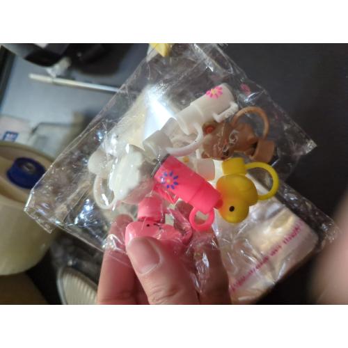 LDKEDKF 7Pcs Straw Cover for Stanley Cup, Silicone Straw Topper for Stanley Cup 30&40oz with Tumblers, 10mm 0.4in Lid Accessories (Reusable)