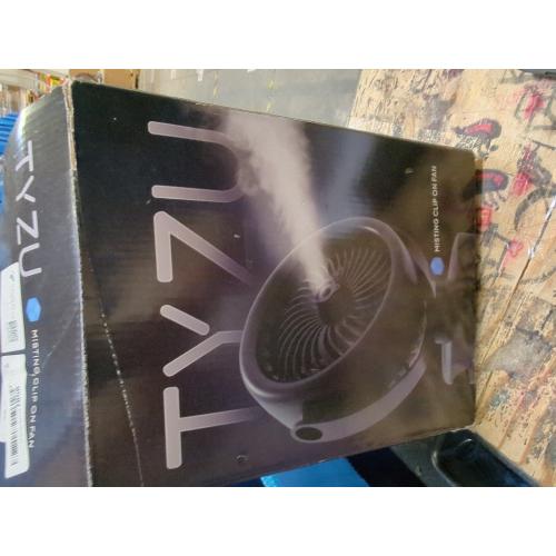 Koonie 10000mAh Battery Operated Misting Fan with Clip, Portable 8'' Mist Fan for Desk with Max. 48 Hours Runtime, 3Speeds, 2 Spray Modes, 200ML Tank for Golf Cart Home Office Travel Camping Stroller