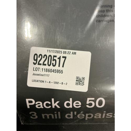 Boundless Audio Vinyl Record Sleeves - 50 x Premium Outer Vinyl Sleeves for Records - 12.75 x 12.75 Heavy Duty 3 Mil Thick Crystal Clear Polypropylene