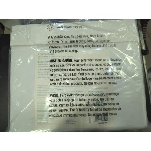 Nestwell Pima Cotton 500-Thread-Count Full Sheet Set in White