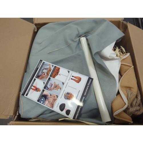 Halloween Decorations- 4Ft Scary Sitting Scarecrow with Spooky Sound Glowing Eyes, Animatronic Scary Props Decor for Home Party Indoor Porch Yard Decoration