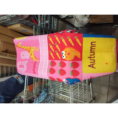 Pink Kids Rug for Playroom Classroom, ABC Alphabet Numbers Play Toddlers Rugs, Learning Educational Bedroom Floor Mat, Washable Baby Carpet for Girls Room, Nursery, Preschool, Daycare