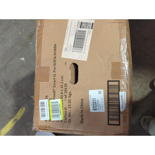 Black 12 Ninja IG651 Foodi Smart XL Pro 7-in-1 Indoor Grill/Griddle Combo, use Opened or Closed, Air Fry, Dehydrate & More, Pro Power Grate, Flat Top, Crisper, Smart Thermometer