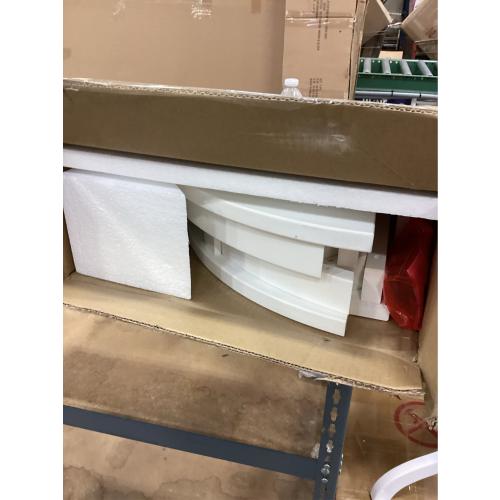 Waterproof Corner Shower Stool - White Waterproof Shower Bench for Shaving Legs & to Sit On - Easily Assembled Corner Bench & Shelf - Restroom Organizer - Restroom Home Decor