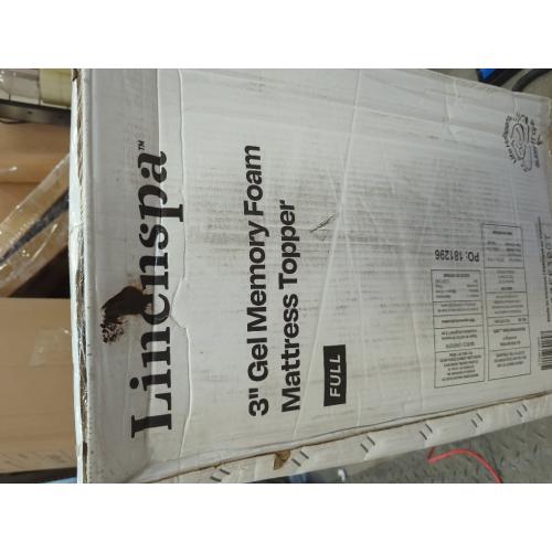 LINENSPA 3 Inch Gel Infused Memory Foam Full Mattress Topper