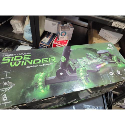 Side winder light up quad scooter