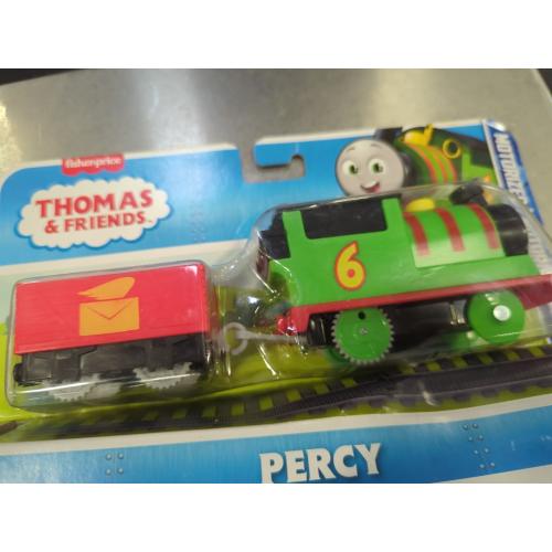 Thomas & Friends Motorized Toy Train Percy Battery-Powered Engine with Tender for Pretend Play Preschool Kids Ages 3  Years​