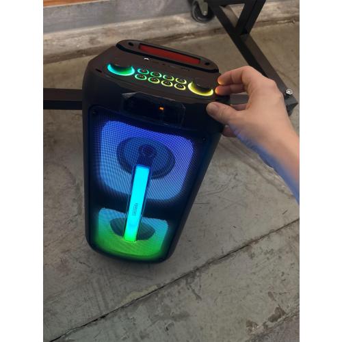 Karaoke Machine for Adults, Bluetooth Speaker with 2 Wireless Microphones, Portable PA System with Dicso Lights for Big Pary, Stage Subwoofers, Outdoor, Ideal Gifts for Family, Music Lover