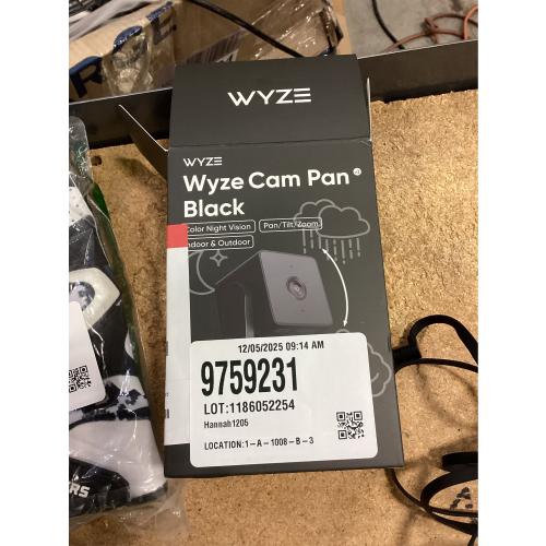 Pan V3 Wired Indoor/Outdoor 1080P HD Home Security Camera with Privacy Mode, Black