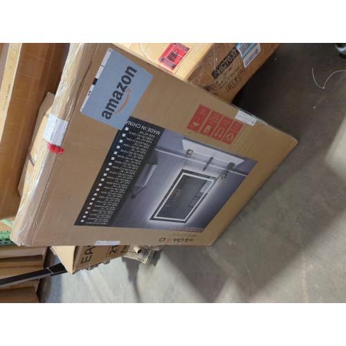 LOAAO 24X32 LED Bathroom Mirror with Lights, Anti-Fog, Dimmable, Backlit   Front Lit, Lighted Bathroom Vanity Mirror for Wall, Memory Function, Tempered Glass, Shatter-Proof, ETL Listed