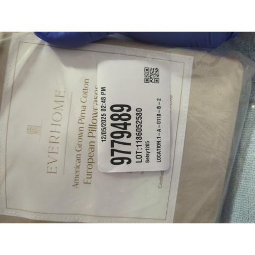 Everhome PimaCott Sateen 800-Thread-Count Standard Pillowcases in Peyote (Set of 2)
