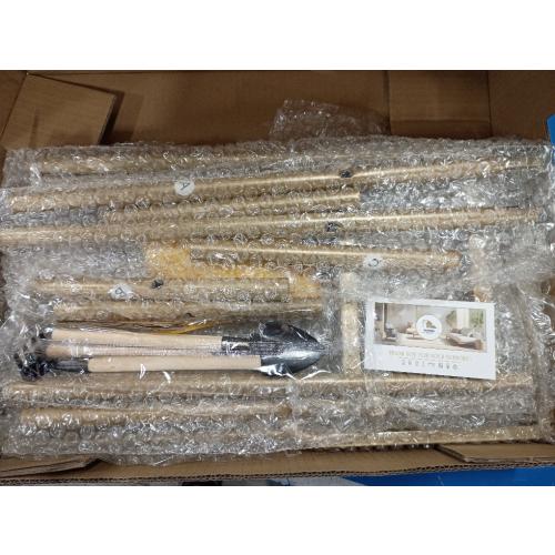 5 Tier 6 Potted Gold Plant Stand Indoor Outdoor with Gardening Tools and Gloves, Upgraded Corner Metal Plant Rack Units Shelf for Multiple Plants, Flower Pot Holder Display for Patio, Balcony, Living