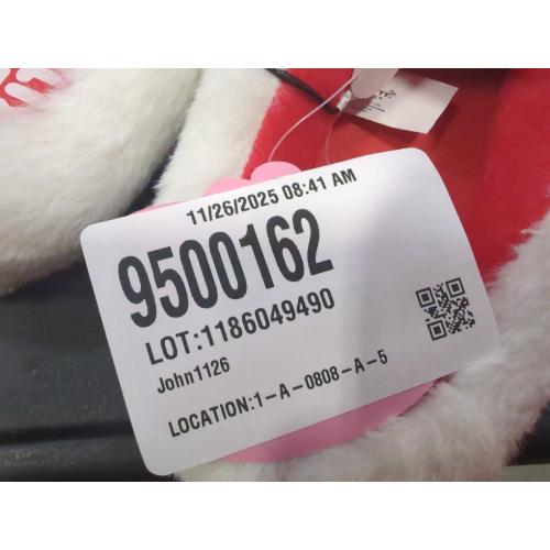 Size L 4-5 Color White and Red Officially Licensed Hello Kitty House Slippers | Hello Kitty Cozy Soft Non Slip Slippers