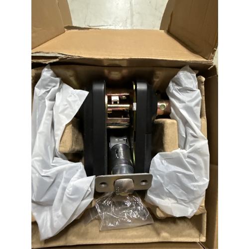 Keyless Entry Door Lock with Keypad and Handle for Front Doors, Touchscreen Deadbolt, Anti-peep Password, Auto-Locking, Matte Black