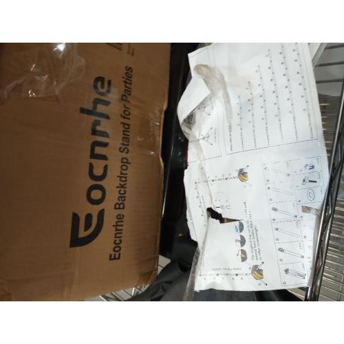 JSungo 10x8.5 FT Backdrop Stand for Parties, Adjustable Photo Backdrop Stand Kit with Carrying Bag, Portable Background Stand Backdrop for Wedding, Photoshoot, and Photo Studio