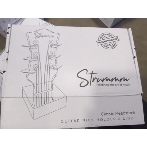 Color Changing Light Up Guitar Pick Holder. Authentic Classic Guitar Headstock Design Lamp with 7 Colors, USB Power, Holds 6 Picks, Great Guitar Gift for Men, Musicians & Guitarists (Classic)