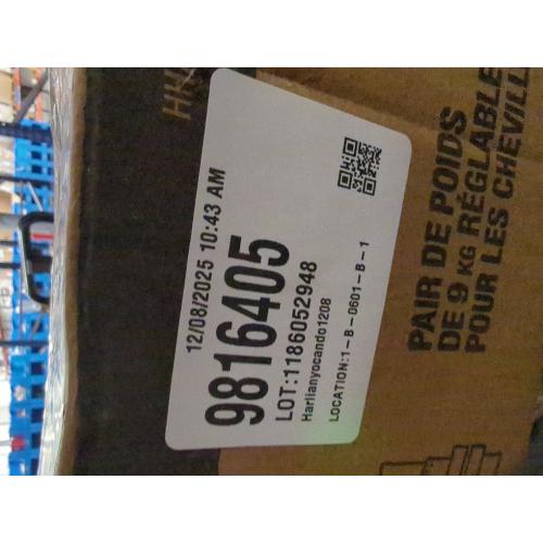 CAP Barbell Adjustable Ankle Pair Body Weight - Black 20lbs