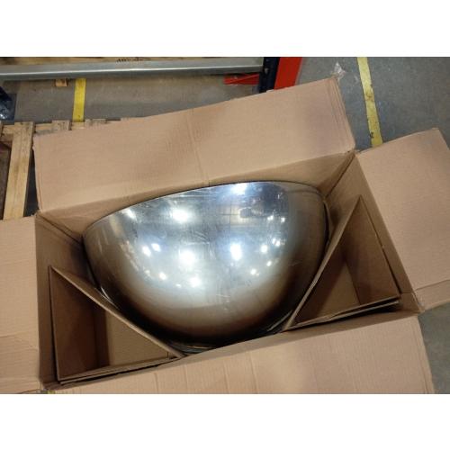 Global Industrial Full Dome Impact-Resistant Acrylic Mirror, Indoor, 18 Diameter, 360-Degree Viewing Angle, Lightweight Ceiling Mount Safety & Security Mirror