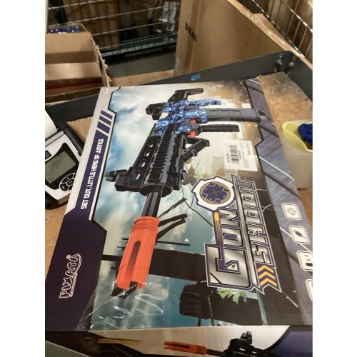 COOLFOX Electric Automatic Toy Gun for Toy Guns Sniper Soft Bullets [Shoot Faster] Burst Soft Bullets Toy Gun for Boys,Toy Foam Blasters & Guns with 100 Toy Sniper Darts for Kids (Blue)