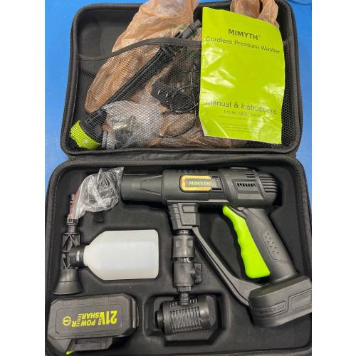 Cordless Pressure Washer Battery Powered; 990PSI Cordless Power Washer with 6-in-1 Nozzle, 23FT High-Elastic Hose, 21V Battery&Charger; Portable Handheld Pressure Washer Cleaner for Home, Car, Garden