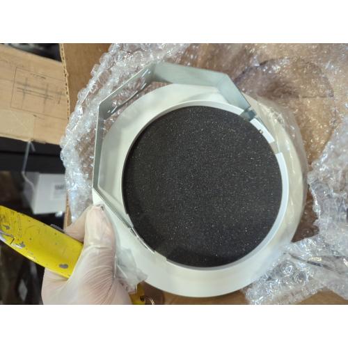 6 in. White Recessed Fresnel Shower Trim