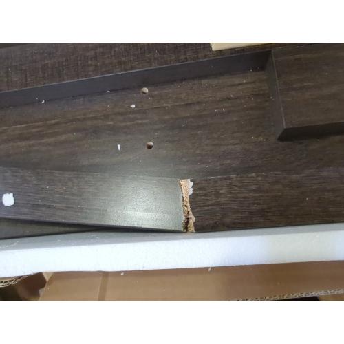 Large TV Stand Dark Dusty Oak