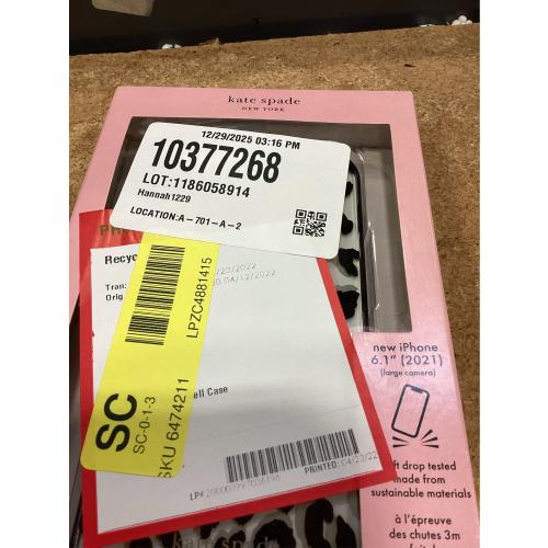 Kate Spade New York Fitted Hard Shell Case for iPhone 13 Pro - Leopard