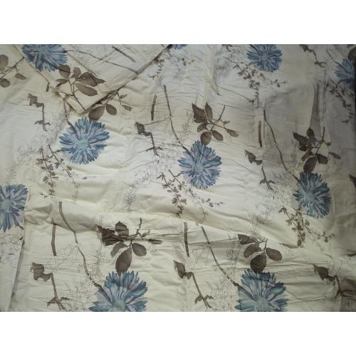 Swanson Beddings Daisy Silhouette Reversible Floral Print 3-Piece 100% Cotton Bedding Set: Duvet Cover and Two Pillow Shams (Queen) (Comforter is NOT Included)