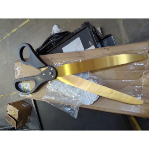 Black and gold 25 New Edition Black Big Scissors for Ribbon Cutting Ceremony Grand Opening Scissors for Cutting Ribbon 25 Inch