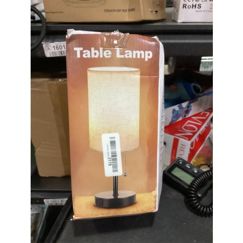 Dott Arts Table Lamp for Bedroom, 3-Color Bedside Lamps with Pull Chain, Bedroom Table Lamps for Nightstand,AC Outlet Small Lamp for Living Room, Bulb Included Blue