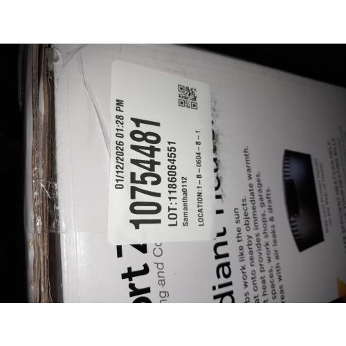 Comfort Zone 150 sq ft Radiant Quartz Heater