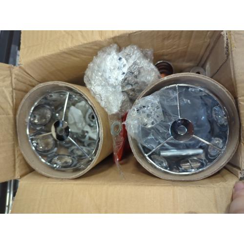 Set of 2 Silver Vases for Centerpieces - Metal Flower Stand with Bling Stones, Tall Vases for Wedding Table, Set of 2