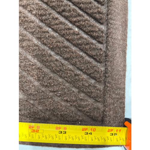 Sturdy Front Door Mat, Absorbent Muddy Dirt Resist Welcome Door Mats Outdoor Indoor, Stain and Fade Resistant, Non-Slip Backing Entry Mat Low Profile Doormat for Entryway, Coffee