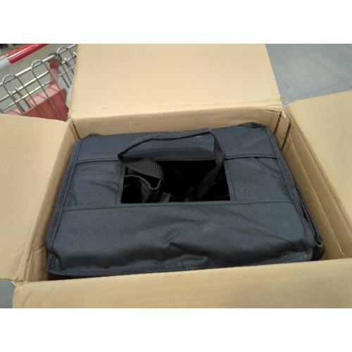 Black 400L Heavy Duty Folding Wagon Cart-450LBS Capacity All-Terrain Beach Cart with Big Wheels & Drink Holders-Push/Pull Utility Cart for Groceries, Camping, Sports, Shopping (Black)