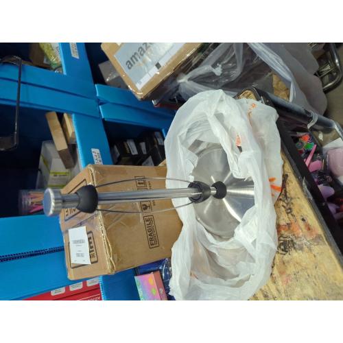 Paper Towel Holder Countertop, One-Handed Tear, Stainless Steel, Weighted Base, Silver, Paper Towel Roll Holder Stand with Ratchet Mechanism for Kitchen Bathroom Farmhouse Essentials Decor Accessories