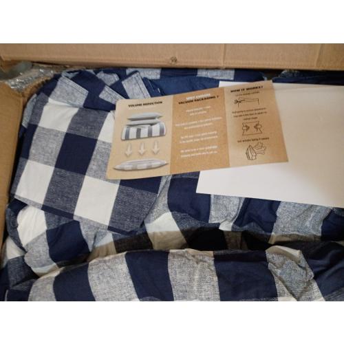 Levtex Home - Camden Bedspread Set - King Bedspread (120 x 118 in.)   Two King Pillow Shams (36 x 20 in.) - Buffalo Check in Navy and Cream - Reversible Pattern - Cotton
