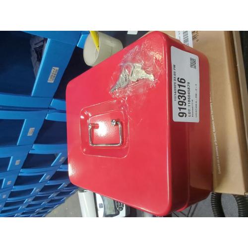 Red Portable Safety Cash Box with Organiser