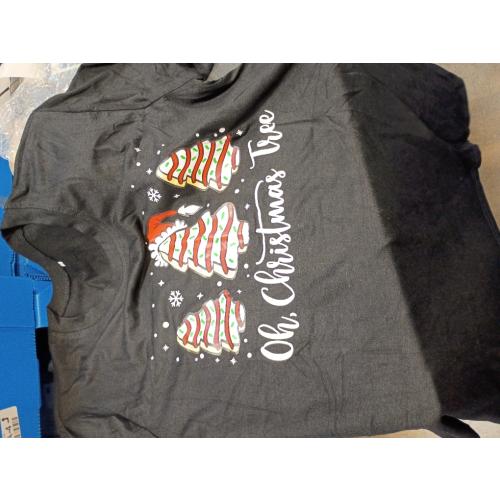 Groovy Oh Christmas Tree Cakes Debbie Becky Jen Cake Lovers T-Shirt large