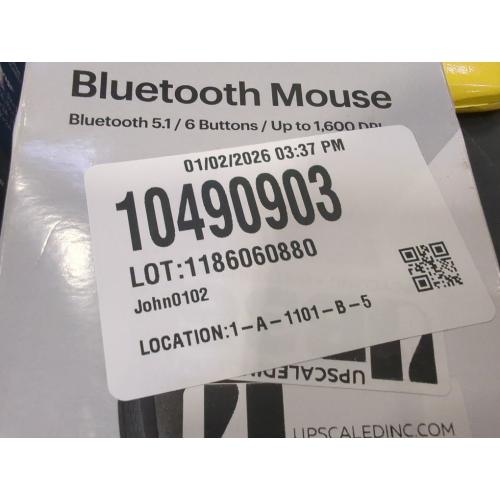 Best Buy Essentials™ - Lightweight Bluetooth Optical Standard Ambidextrous Mouse with 6-Button - Black