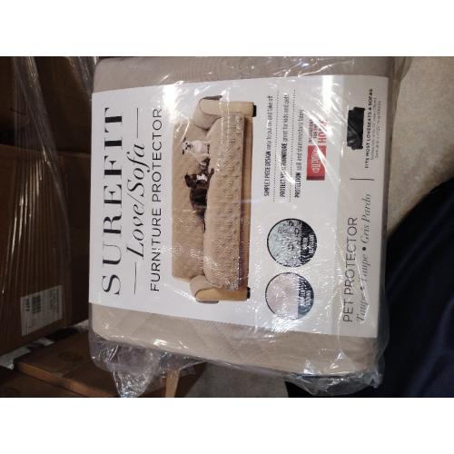 SureFit Pet Protector Sofa Furniture Cover in Taupe