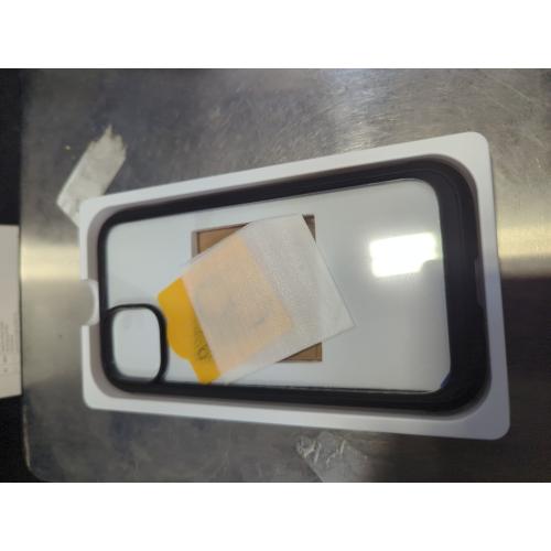 Miracase Glass Series Designed for iPhone 14 Plus Case 6.7 inch, 2023 Upgrade Full-Body Clear Bumper Case with Built-in 9H Tempered Glass Screen Protector and Camera Lens Protector,Black