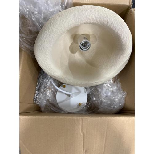 Concrete Cement Look Pendant Light Industrial Modern Dome Pendant Lights Kitchen Island Beige White Japanese Wabi-Sabi Chandelier Light Fixture