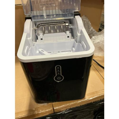 ZAFRO Ice Maker Countertop with Self-Cleaning, 26Lbs/24Hrs, 9 Cubes Ready in 8 Mins, One-Click Operation, Compact Portable Ice Maker with Ice Scoop/Basket for Home/Kitchen/Office/Bar, Black