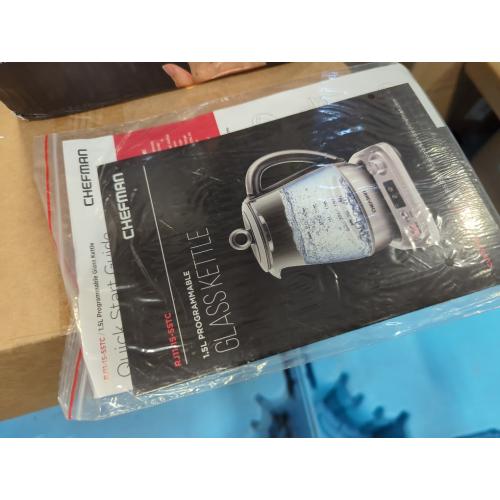 Chefman 1.5L Programmable Electric Glass Kettle