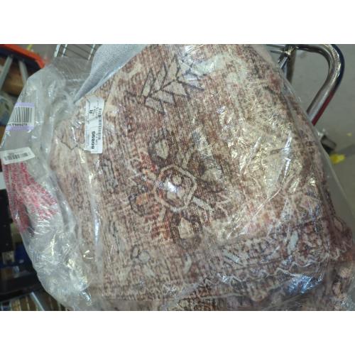 Washable 9x12 Large Area Rug: Vintage Non-Slip Backing Rugs for Living Room Stain Resistant Bedroom Carpet Soft Medallion Farmhouse Floor Mat for Dining Room Home Office 9x12 Brown/Orange